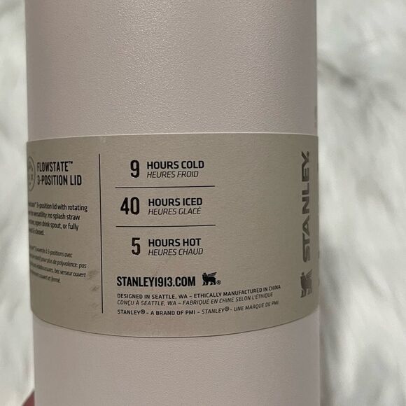 NWT Stanley Flowstate Adventure Quencher H2.0 Travel Tumbler 30 Oz Rose Quartz - Picture 10 of 11